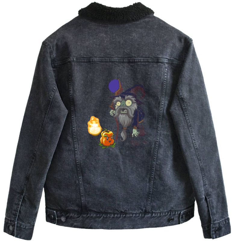 Plants Vs Zombies  Merlin Unisex Sherpa-lined Denim Jacket | Artistshot