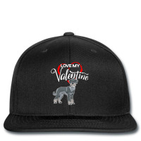 Trending Love My Standard Schnauzer Dog Valentine's Day Printed Hat | Artistshot