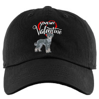 Trending Love My Standard Schnauzer Dog Valentine's Day Kids Cap | Artistshot