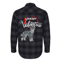 Trending Love My Standard Schnauzer Dog Valentine's Day Flannel Shirt | Artistshot