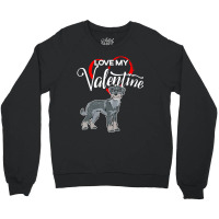 Trending Love My Standard Schnauzer Dog Valentine's Day Crewneck Sweatshirt | Artistshot