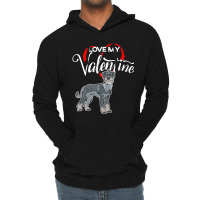 Trending Love My Standard Schnauzer Dog Valentine's Day Lightweight Hoodie | Artistshot