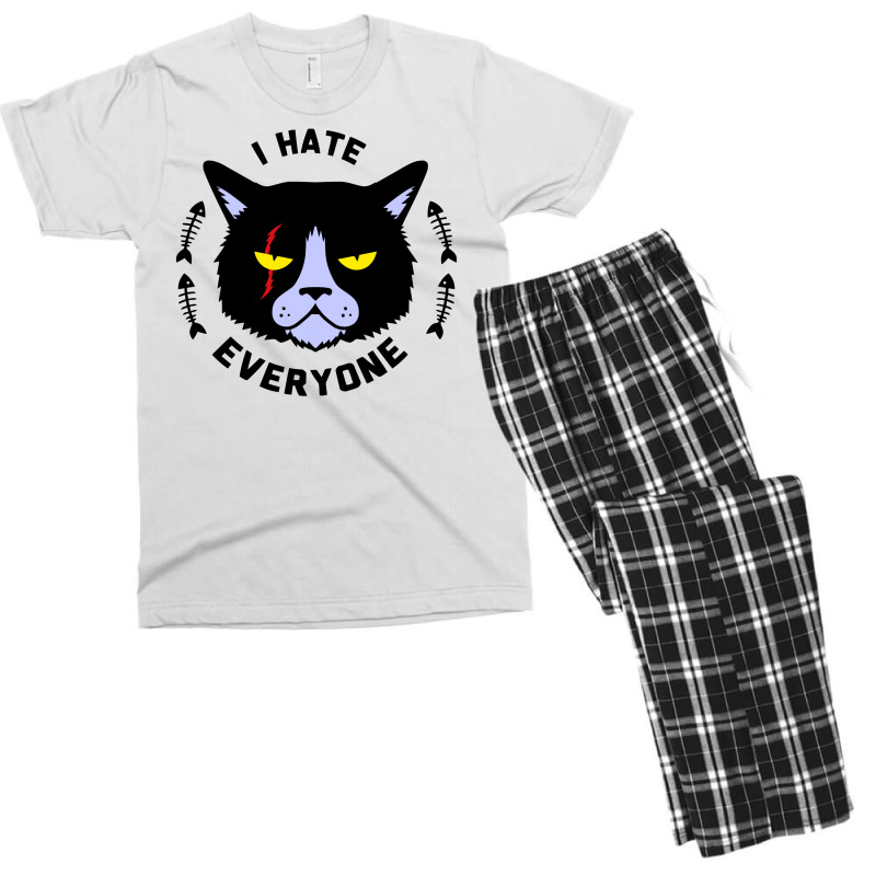 I Hate Everyone Men's T-shirt Pajama Set | Artistshot