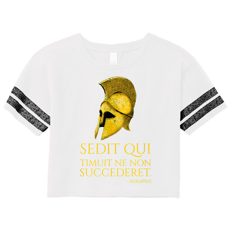 Motivational Latin Proverb   Ancient Roman Poet Horace Quote T Shirt Scorecard Crop Tee by veroniquetour3tz | Artistshot