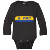 Alhambra City Long Sleeve Baby Bodysuit | Artistshot