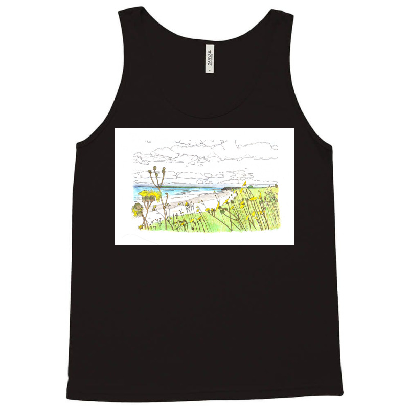 Orkney Coast With Longhouse  Humor 70s Tank Top | Artistshot