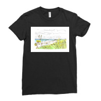 Orkney Coast With Longhouse  Humor 70s Ladies Fitted T-shirt | Artistshot