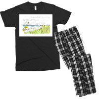 Orkney Coast With Longhouse  Humor 70s Men's T-shirt Pajama Set | Artistshot