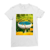 Mushroom Dandelion Pool Ladies Fitted T-shirt | Artistshot