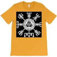 Viking Compass Vegvisir Valknutrunes Viking  Retro T-shirt | Artistshot