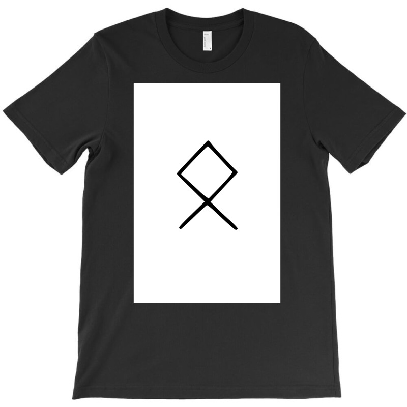 Viking Norse Rune Othala Simple Black Amp White  Aesthetic Girl T-shirt | Artistshot