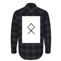 Viking Norse Rune Othala Simple Black Amp White  Aesthetic Girl Flannel Shirt | Artistshot