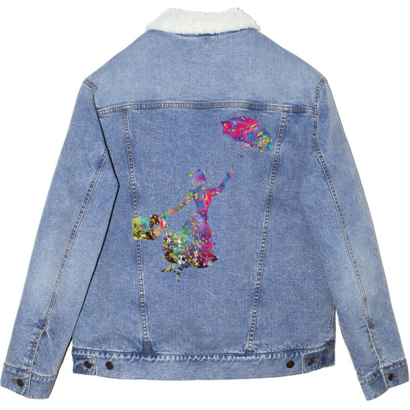 Mary Poppins Unisex Sherpa-lined Denim Jacket | Artistshot