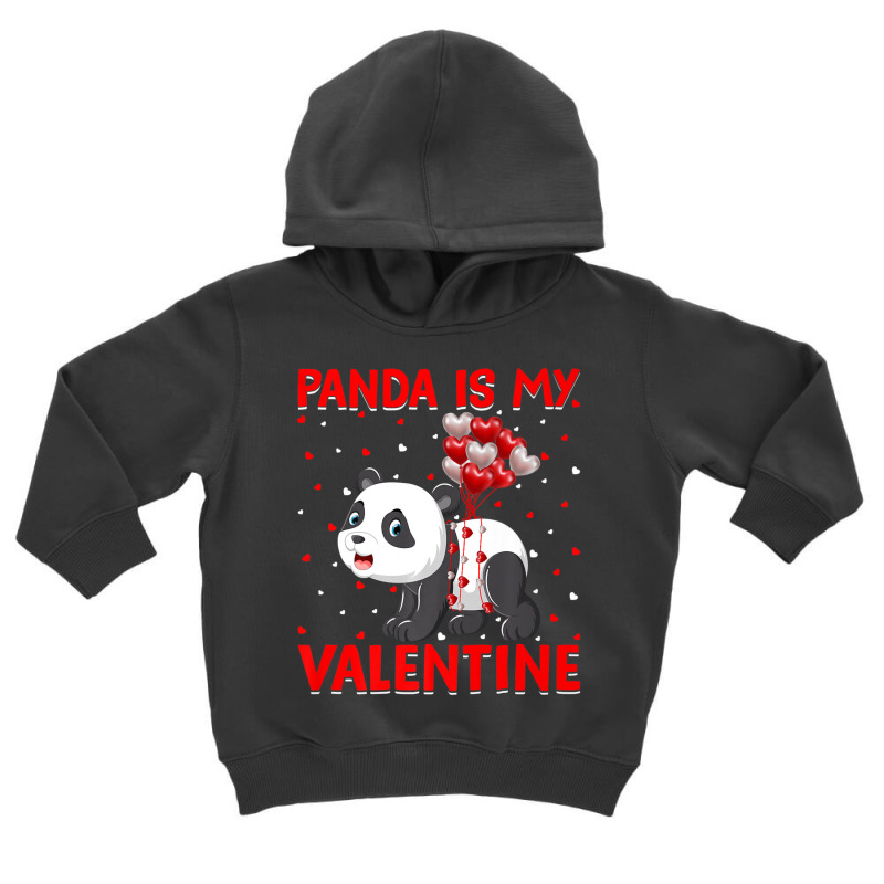 Limited Edition Panda Is My Valentine Hearts Love Panda Valentine Toddler Hoodie by Kristina Ritchey | Artistshot