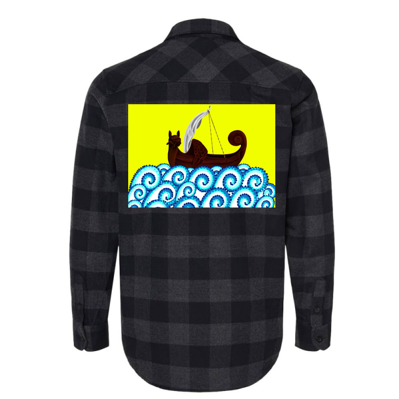 Viking Ship  80s Travel Hipster Flannel Shirt | Artistshot