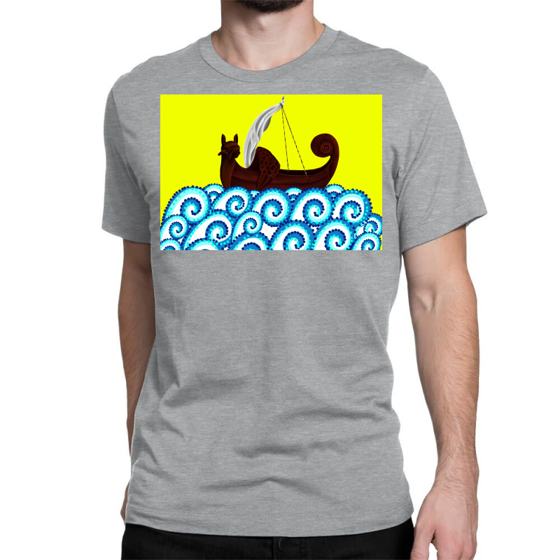 Viking Ship  80s Travel Hipster Classic T-shirt | Artistshot