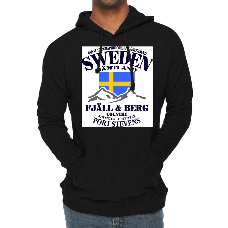 Sweden Fjll Amp Berg  Red Lightweight Hoodie | Artistshot