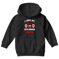 Limited Edition I Love My 6th Grade Gnomes Cute Valentines Day Teacher Youth Hoodie | Artistshot