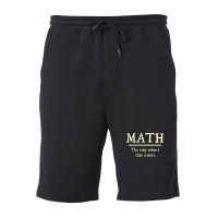 Math The Only Subject That Counts Fleece Short | Artistshot