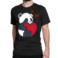 Hot Trend Panda Lover Women Valentines Day Girlfriend Heart Classic T-shirt | Artistshot