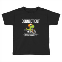 Biking Dinosaur Connecticut Toddler T-shirt | Artistshot