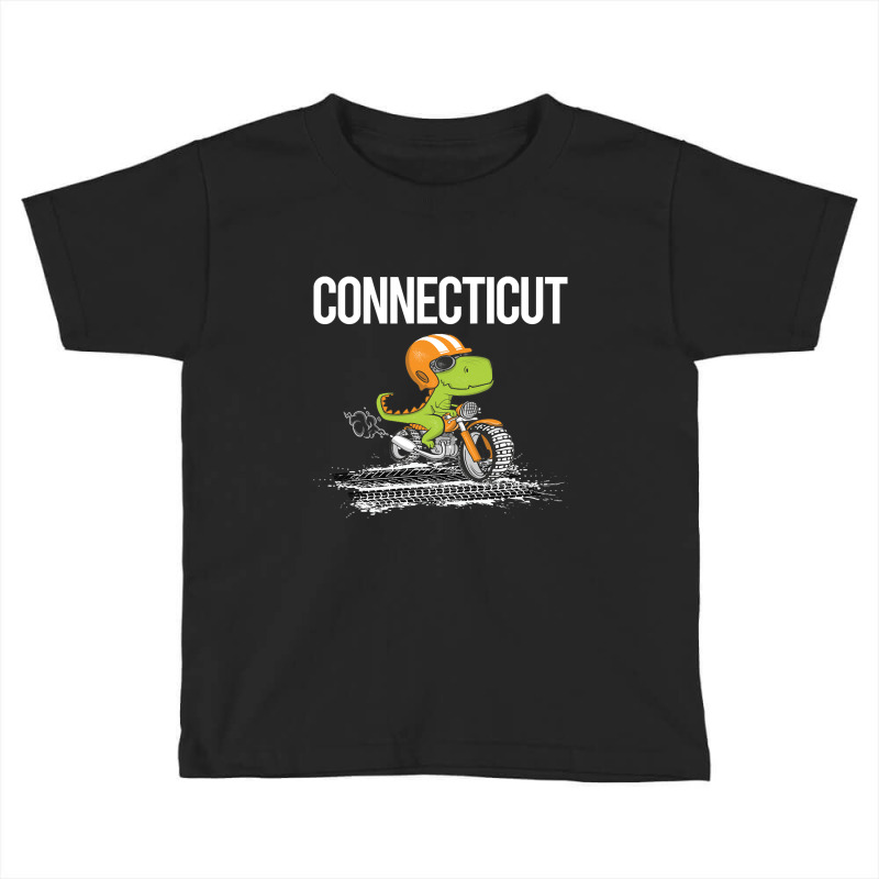 Biking Dinosaur Connecticut Toddler T-shirt | Artistshot