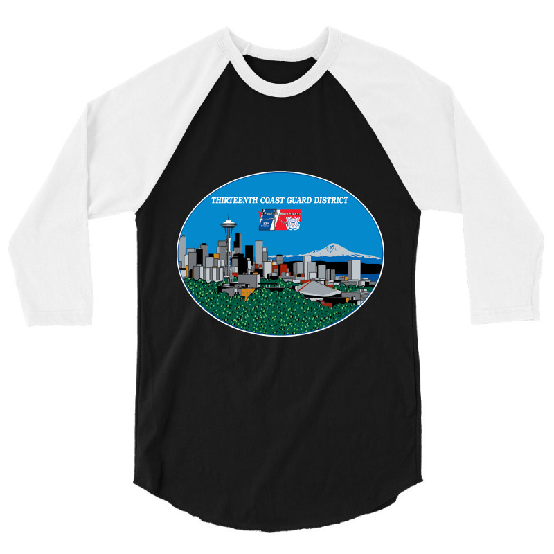 13th Cg District Pacific Northwest 3/4 Sleeve Shirt | Artistshot