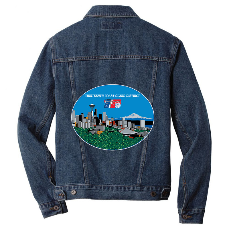 13th Cg District Pacific Northwest Men Denim Jacket | Artistshot