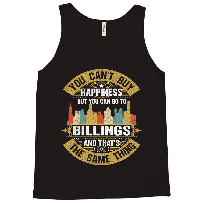 Billings City Montana  State Usa Flag Native American Tank Top | Artistshot