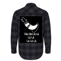 Valhalala Funny Viking Design  Green Flannel Shirt | Artistshot