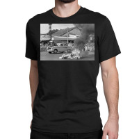 Burning Monk Classic T-shirt | Artistshot