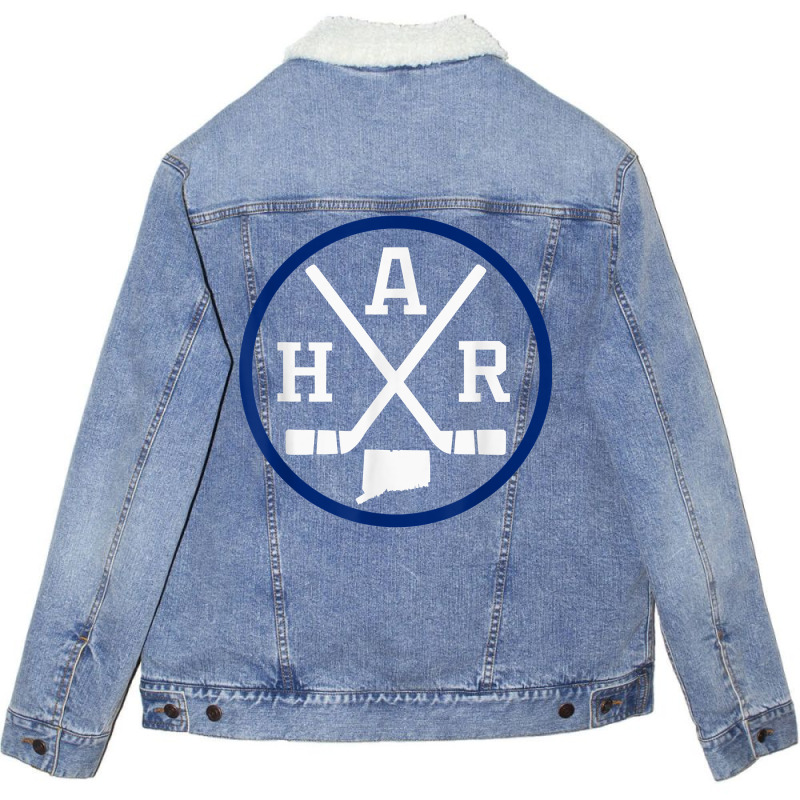 Retro Hartford Hockey Vintage Har Emblem T Shirt Unisex Sherpa-lined Denim Jacket | Artistshot