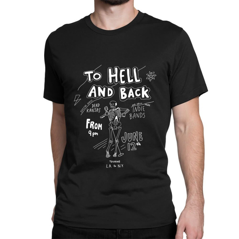 Supernatural TV Series Men's to Heaven, Hell and Anywhere in Between Black  T-Shirt