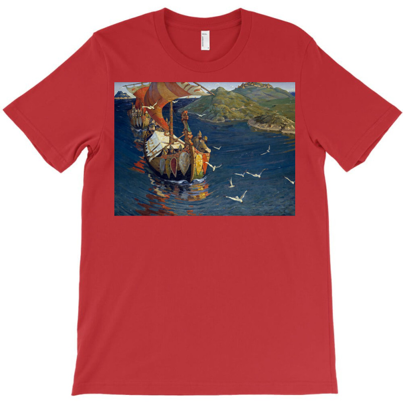 Visitors From Over The Sea By Nicholas Roerich  70s Love T-shirt | Artistshot