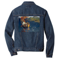 Visitors From Over The Sea By Nicholas Roerich  70s Love Men Denim Jacket | Artistshot