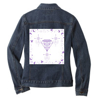 Celestial Geometry Ladies Denim Jacket | Artistshot