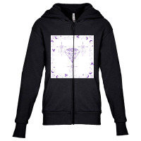 Celestial Geometry Youth Zipper Hoodie | Artistshot