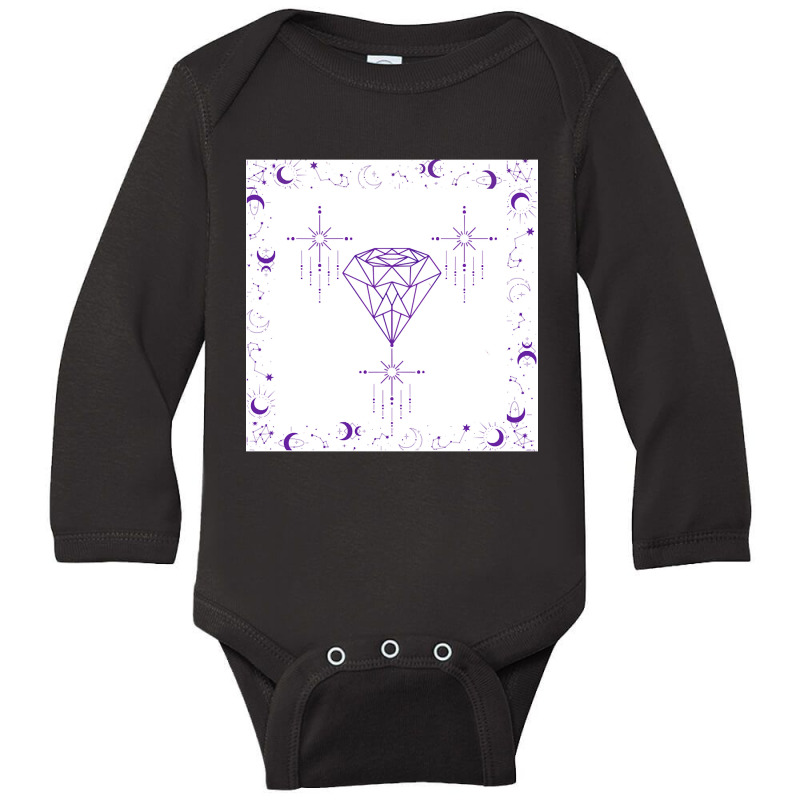 Celestial Geometry Long Sleeve Baby Bodysuit by BrianneRemers65 | Artistshot