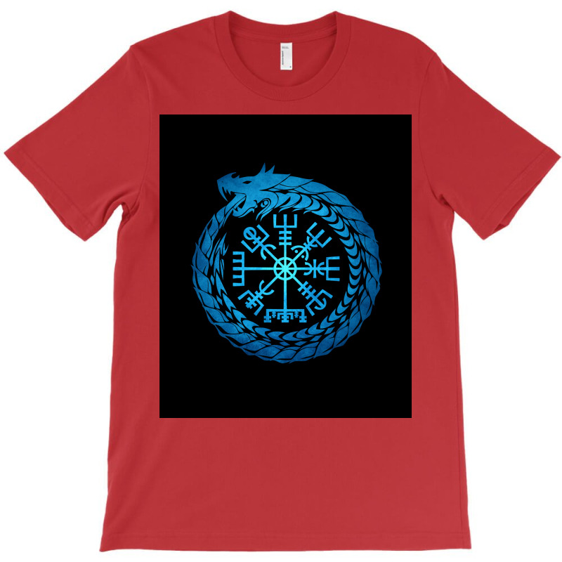 Vegvisir Jormungandr World Serpent  70s Yellow T-shirt | Artistshot