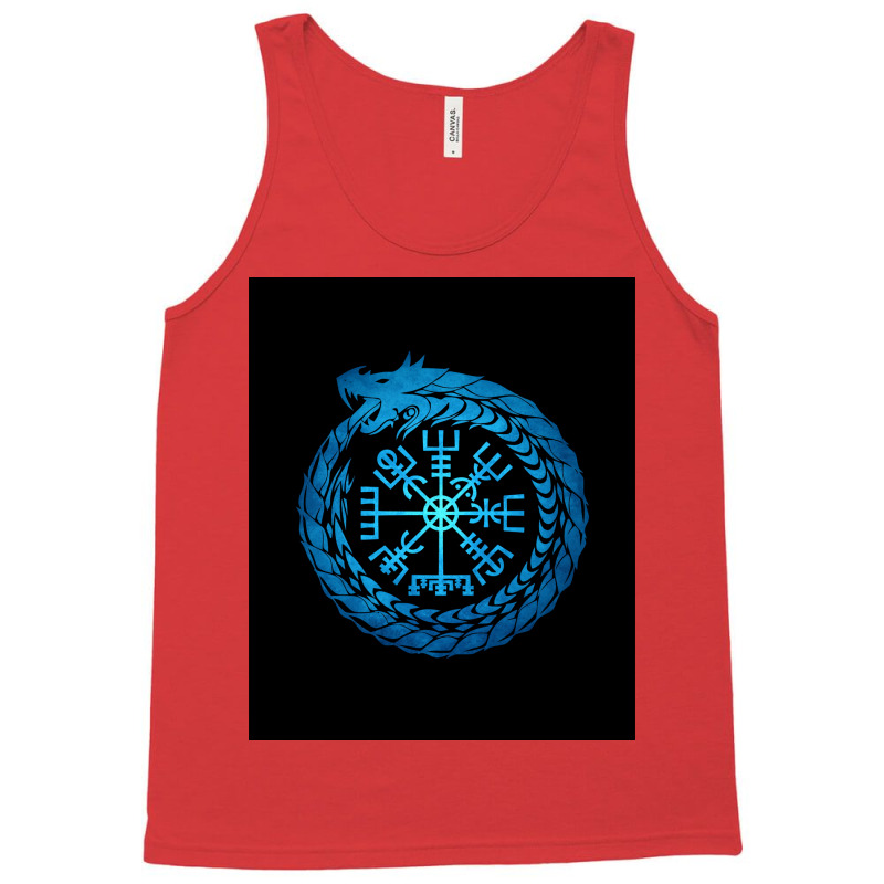 Vegvisir Jormungandr World Serpent  70s Yellow Tank Top | Artistshot