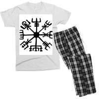 Vegvisir Vikings Compass Essential  Trending Green Men's T-shirt Pajama Set | Artistshot