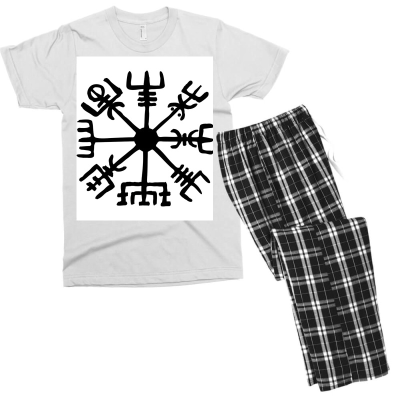 Vegvisir Vikings Compass Essential  Trending Green Men's T-shirt Pajama Set | Artistshot