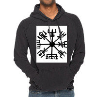 Vegvisir Vikings Compass Essential  Trending Green Vintage Hoodie | Artistshot