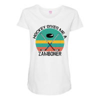 Hockey Gives Me A Zamboner For Light Maternity Scoop Neck T-shirt | Artistshot