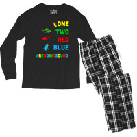 Trending Reading Teacher Squad Oh The Places One Two Red Blue Fish Men's Long Sleeve Pajama Set | Artistshot