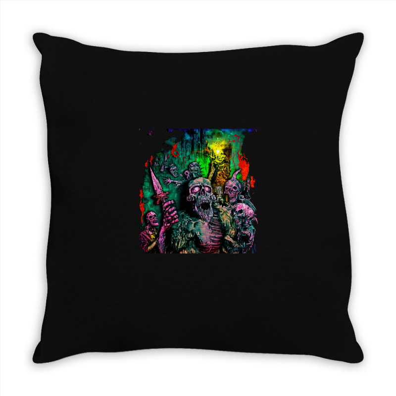 Zombie Ritual Throw Pillow | Artistshot