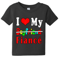 Trending I Love My Boyfriend Fiance Love Valentine's Day Quotes Baby Tee | Artistshot