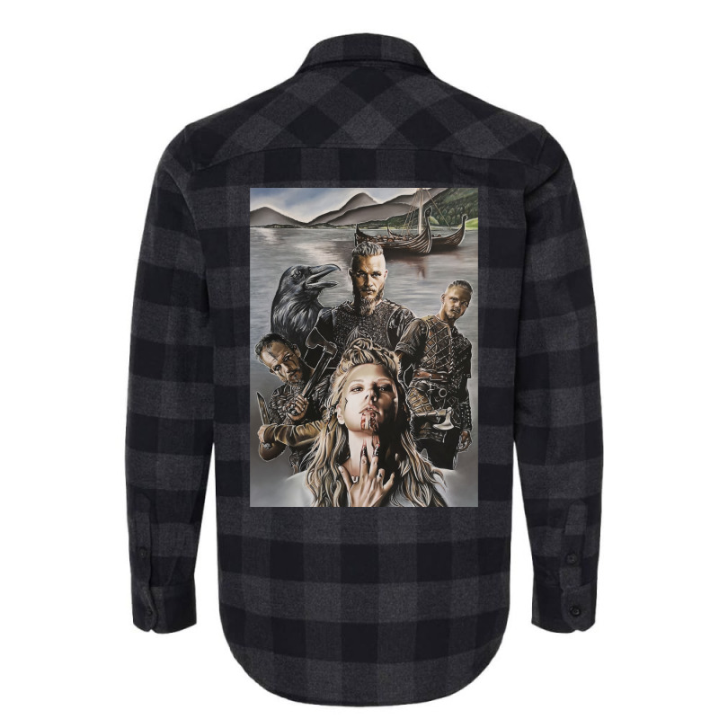 Vikings  Travel Girl Flannel Shirt | Artistshot