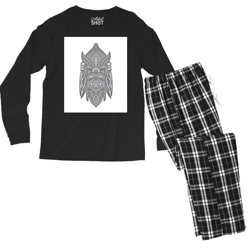 Odin Rune Viking  Hipster Stars Men's Long Sleeve Pajama Set | Artistshot