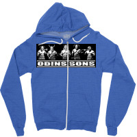 Odins Sons  Green 70s Zipper Hoodie | Artistshot